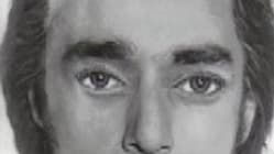 Dessin du visage du jeune homme. Dessin du visage du jeune homme.