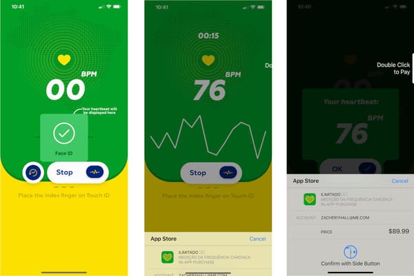L'application Heart Rate L'application Heart Rate