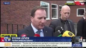 Premier ministre suédois: "Nous pensons aux victimes" dans "cette horrible attaque terroriste"