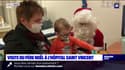 Lille: le Père Noël rend visite aux enfants de l'hôpital Saint-Vincent