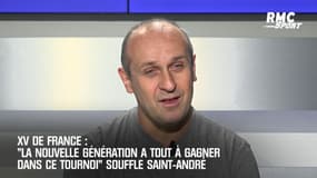 XV de France: "Cette nouvelle génération a tout à gagner dans ce Tournoi" souffle Saint-André