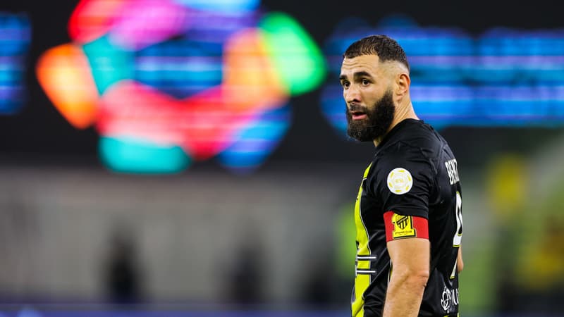 Karim Benzema avec Al-Ittihad le 10 novembre 2023
