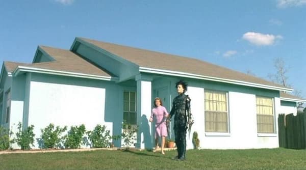 La maison dans le film "Edward aux mains d'argent"