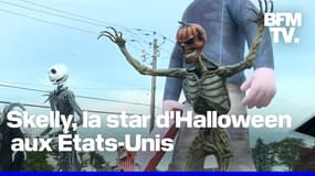  Halloween: aux États-Unis, les squelettes géants affluent dans tout le pays 