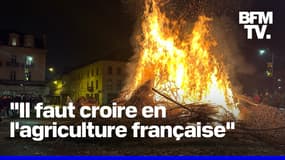 ROBIN DE BFM - "Il faut croire en l'agriculture française": une centaine d’agriculteurs se sont mobilisés ce lundi soir à Périgueux  