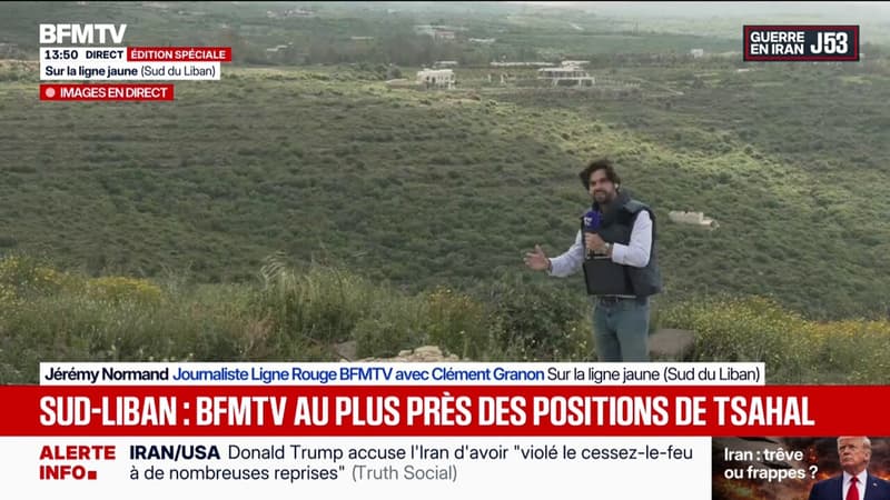 Sud-Liban: BFMTV au plus près des positions de Tsahal, sur la "ligne jaune"