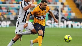 Fabio Quagliarella avec la Sampdoria contre Udinese, le 8 mai 2023.