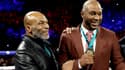 Mike Tyson (à gauche) et Lennox Lewis en février 2020