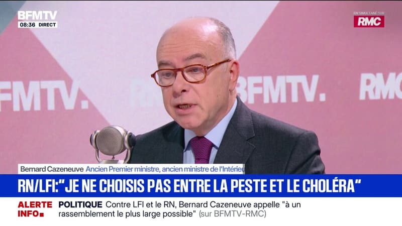 Pour Bernard Cazeneuve, "LFI n'a aucune chance de gagner l'élection présidentielle"