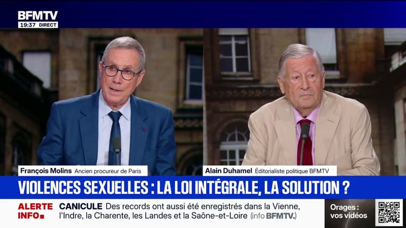 Loi intégrale contre les violences sexuelles: "Il y a une démarche intéressante" dans cette proposition, analyse François Molins, ancien procureur de Paris