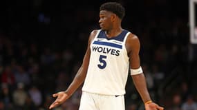 Anthony Edwards avec les Minnesota Timberwolves, le 29 janvier 2025 en NBA
