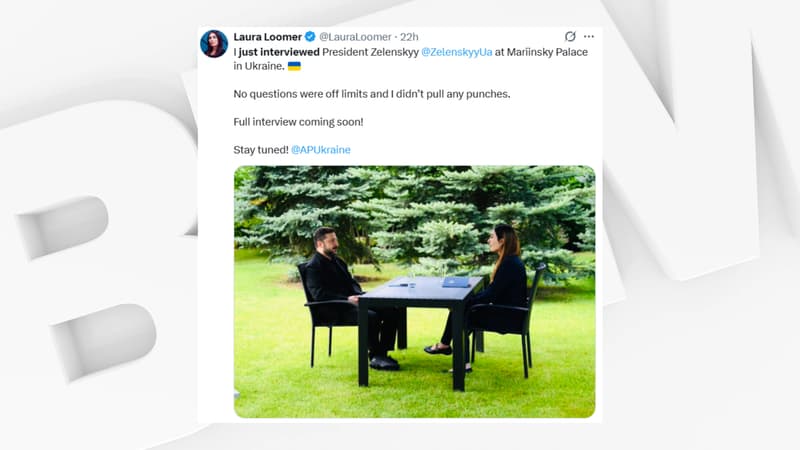 Interview de Volodymyr Zelensky, critiques contre la "propagande" russe... L'étonnante visite à Kiev de l'influenceuse américaine d'extrême droite Laura Loomer, proche de Donald Trump