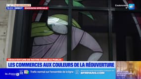 Réouverture de Notre-Dame: des commerces décorés sur le thème de la cathédrale