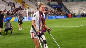 L'Australienne Ellie Carpenter avec l'OL, le 21 mai 2022