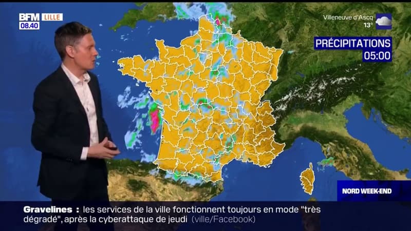 Regarder la vidéo Météo Nord-Pas-de-Calais: un samedi qui s'annonce nuageux avec des possibles averses, 16°C attendus à Douai