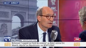 Quand Eric Woerth glisse un tacle à E. Macron : "Il pensait être le président du monde(...) il a du mal à être le président de la France, donc c'est une dégringolade"