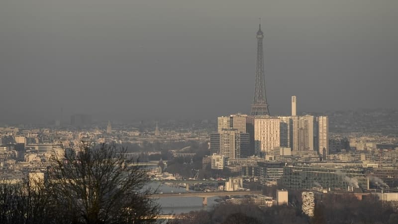 Le ciel parisien lors d'un pic de pollution