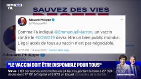 Sanofi: pour Edouard Philippe, "un vaccin contre le Covid-19 devra être un bien public mondial"