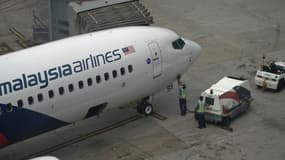 Un avion de la Malaysia Airlines est inspecté sur le tarmac de l'aéroport de Kuala Lumpur, le 13 mars 2014. (photo d'illustration)