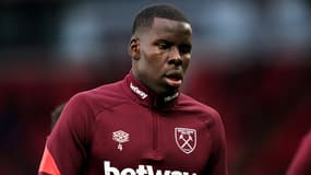 Kurt Zouma avec West Ham en janvier 2022