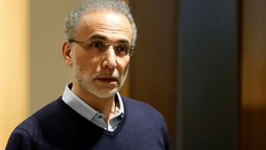 Tariq Ramadan arrive au Palais de justice à Paris le 13 février 2020.