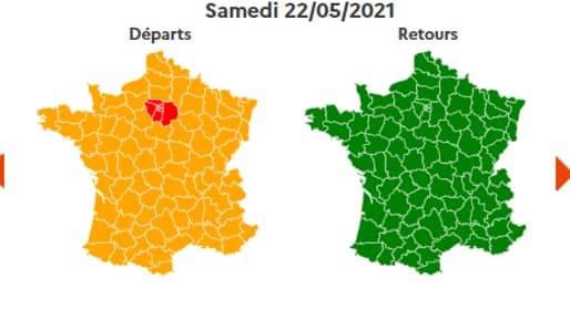 La journée est classée orange dans le sens des départs, rouge en Île-de-France. La journée est classée orange dans le sens des départs, rouge en Île-de-France.