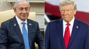 Le Premier ministre israélien, Benjamin Netanyahu, et le président américain, Donald Trump, le 7 novembre 2024 