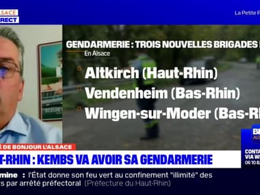 Haut-Rhin: la ville de Kembs va bénéficier d'une nouvelle brigade de gendarmerie