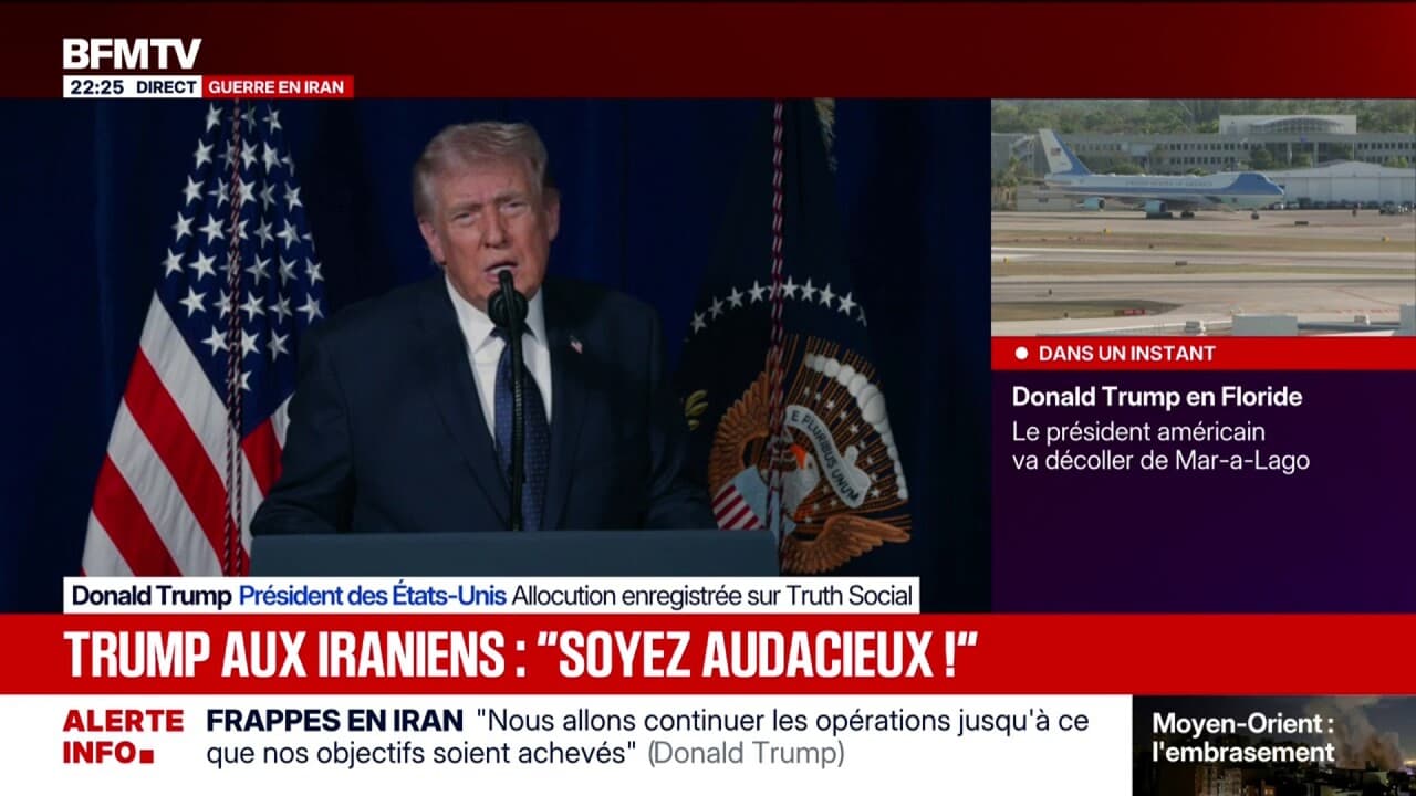 "Je m'adresse aux Iraniens, récupérez votre pays", déclare Donald Trump Kép