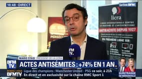 Forte hausse des actes antisémites: le président de la Licra dénonce "une tendance lourde"