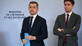 Gérald Darmanin et Gabriel Attal le 1 mars 2023