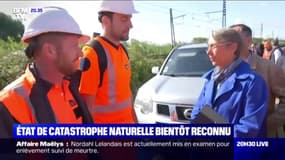 Intempéries dans le sud: au chevet des victimes, Elisabeth Borne assure que l'état de catastrophe naturelle sera bientôt reconnu