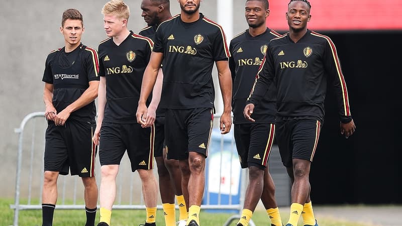 Mertens, de Bruyne, Benteke, Kompany, Kabasele, Batshuayi