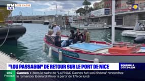 Nice: le "Lou Passagin" fait son retour sur le port jusqu'en septembre