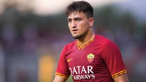 Cengiz Under avec le maillot de l'AS Rome, le 17 août 2019