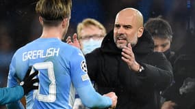 Jack Grealish et Pep Guardiola avec Manchester City, 5 avril 2023