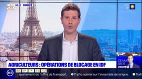 Agriculture: opérations de blocage en Ile-de-France