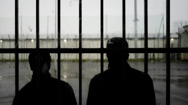 Des jeunes détenus à la prison de Villepinte, le 9 avril 2019 en Seine-Saint-Denis