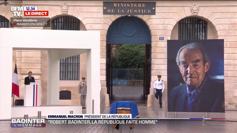 Emmanuel Macron annonce que le nom de Robert Badinter 