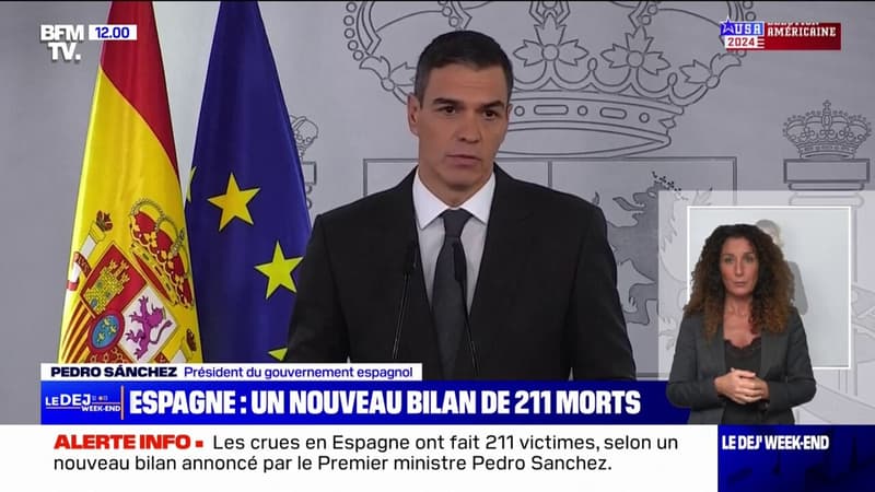 Inondations en Espagne: le président du gouvernement espagnol annonce le déploiement de 10.000 soldats et policiers en renfort