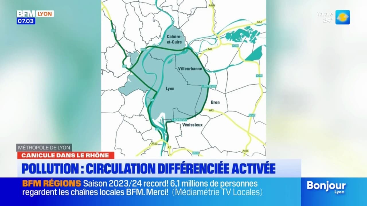 Rhône: des restrictions de circulation face à la pollution à l'ozone