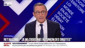 "Le Rassemblement national appartient à l'arc républicain, ce qui n'est pas le cas de La France Insoumise", estime Bruno Retailleau (LR)