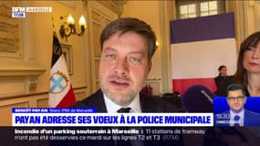 Marseille: les vœux de Benoît Payan à la police municipale