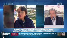 Disparition d'Aymery: ""Cet enfant est autiste, c'est impossible pour lui de demander du secours"