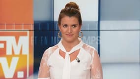 Marlène Schiappa invitée sur le plateau de BFMTV le 31 mars 2019