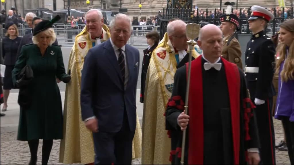 Le Prince Charles à l'abbaye de Westminster, le 29 mars 2022. Le Prince Charles à l'abbaye de Westminster, le 29 mars 2022.