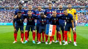 L'équipe de France face au Danemark, le 3 juin 2022.