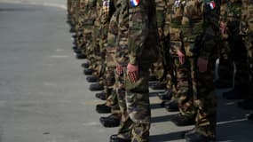 Les dernières troupes françaises engagées en Afghanistan, à Kaboul le 31 décembre 2014.