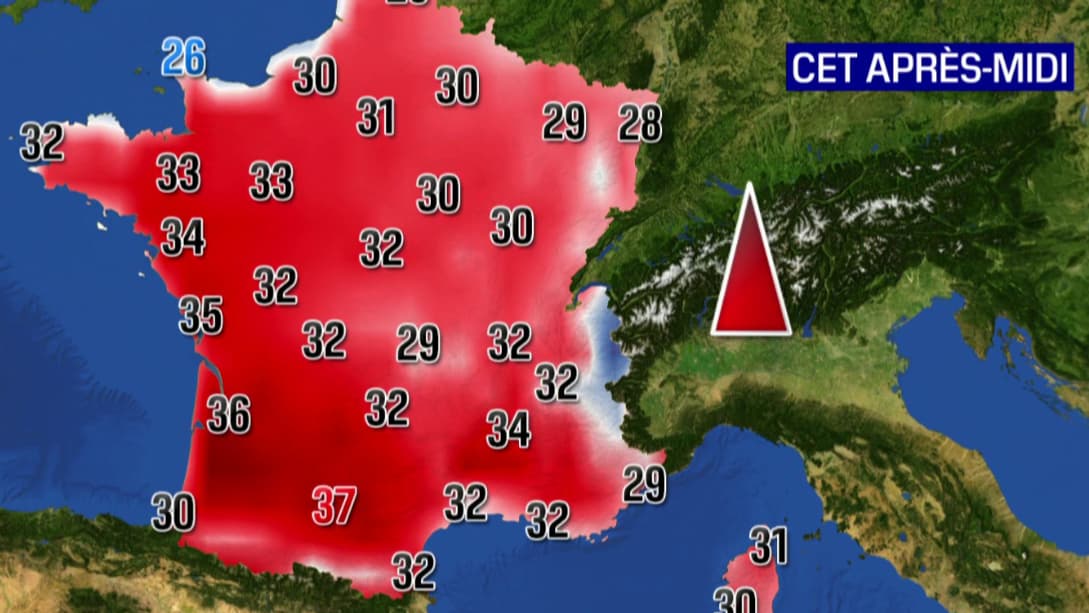 Il fera très chaud ce lundi 11 juillet sur la quasi-totalité du pays Il fera très chaud ce lundi 11 juillet sur la quasi-totalité du pays