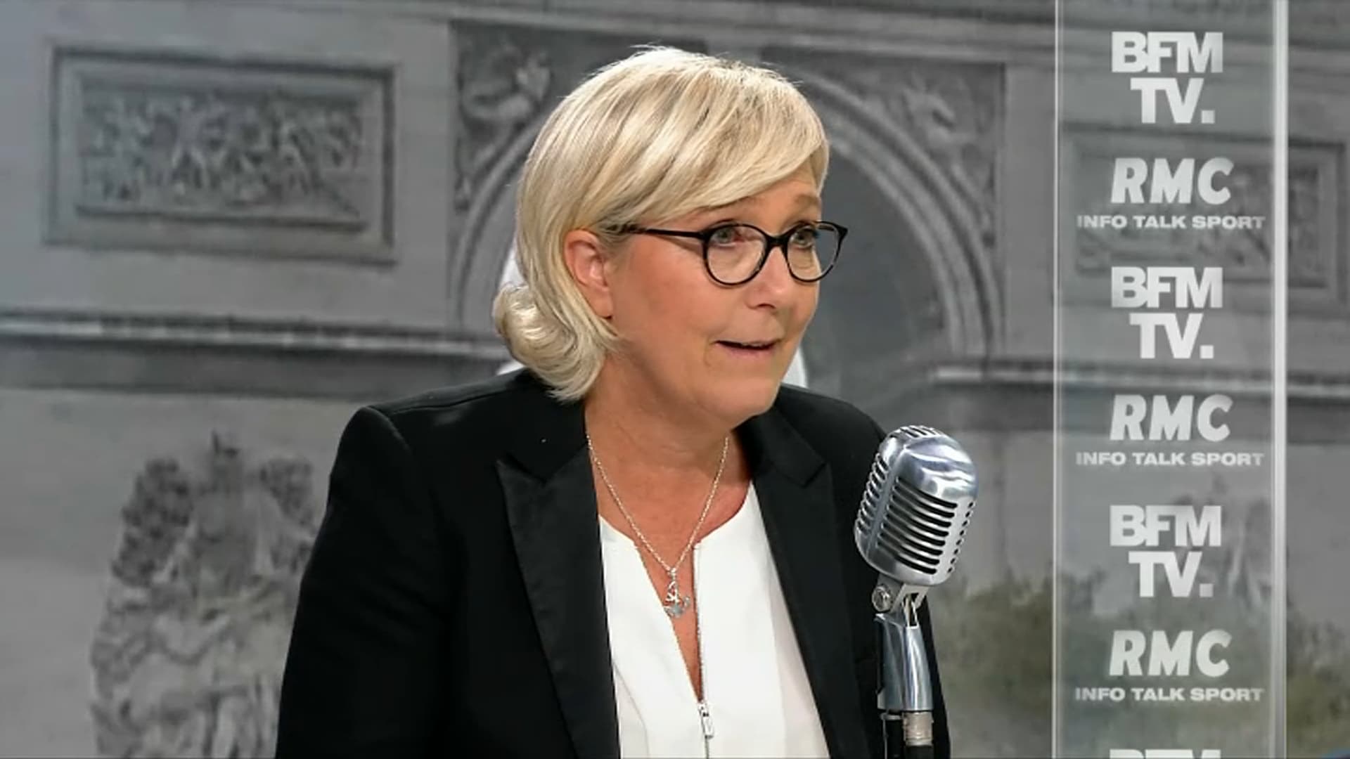 Marine Le Pen en 2017 capture d'écran BFMTV Marine Le Pen en 2017 capture d'écran BFMTV